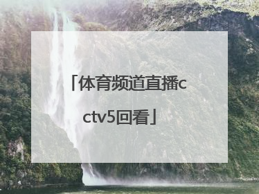 「体育频道直播cctv5回看」下载CCTV5体育频道